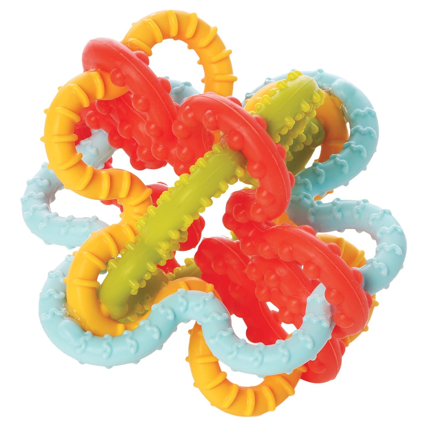 Manhattan Toy Squiggle Loops Textured Sensory Baby Teether Toy