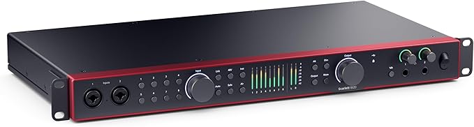 Focusrite Scarlett 18i20 4th Gen USB Audio Interface, for Multitrack Recording, Music Production and Podcasting — High-Fidelity, Studio Quality Recording, and All the Software You Need to Record
