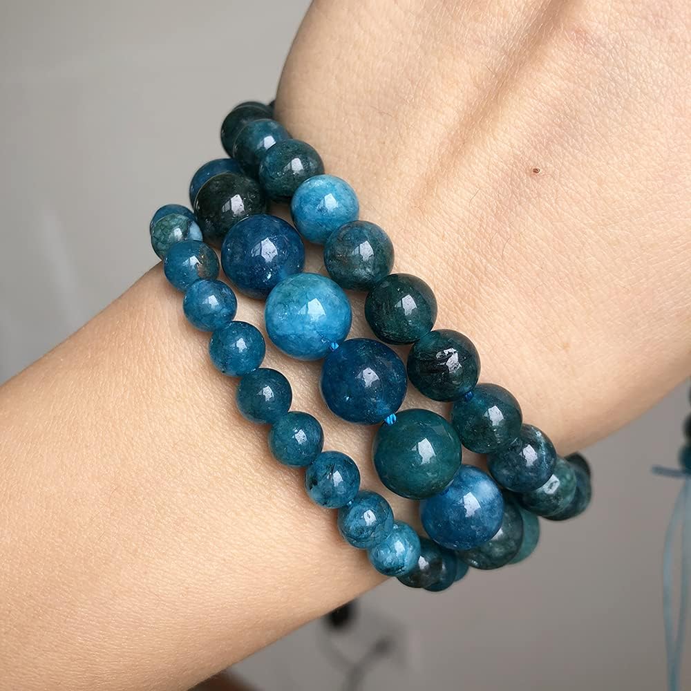 6mm Apatite Natural Stone Beads Round Loose Beads for Jewelry Making Yochus DIY Beads Bracelet Necklace