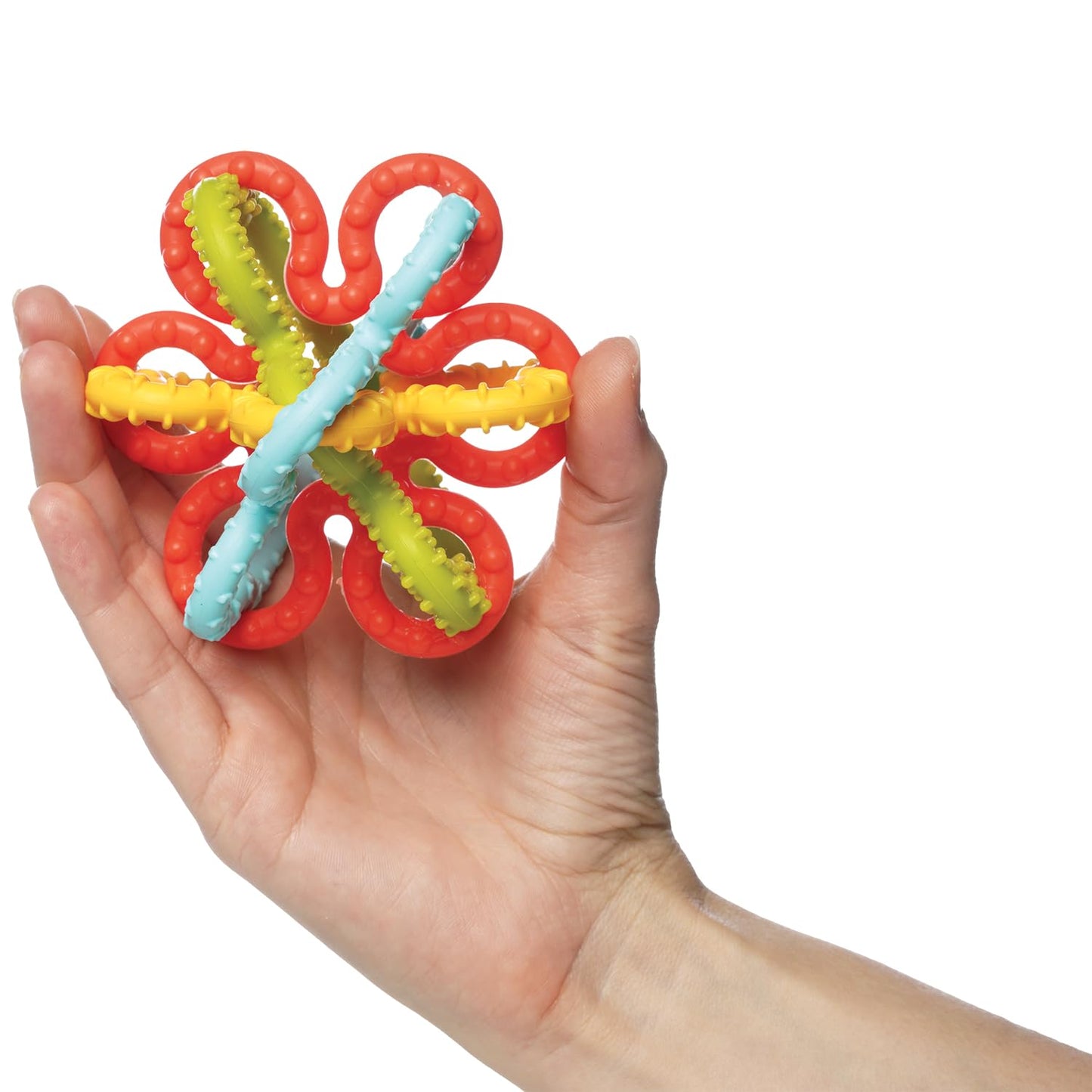 Manhattan Toy Squiggle Loops Textured Sensory Baby Teether Toy