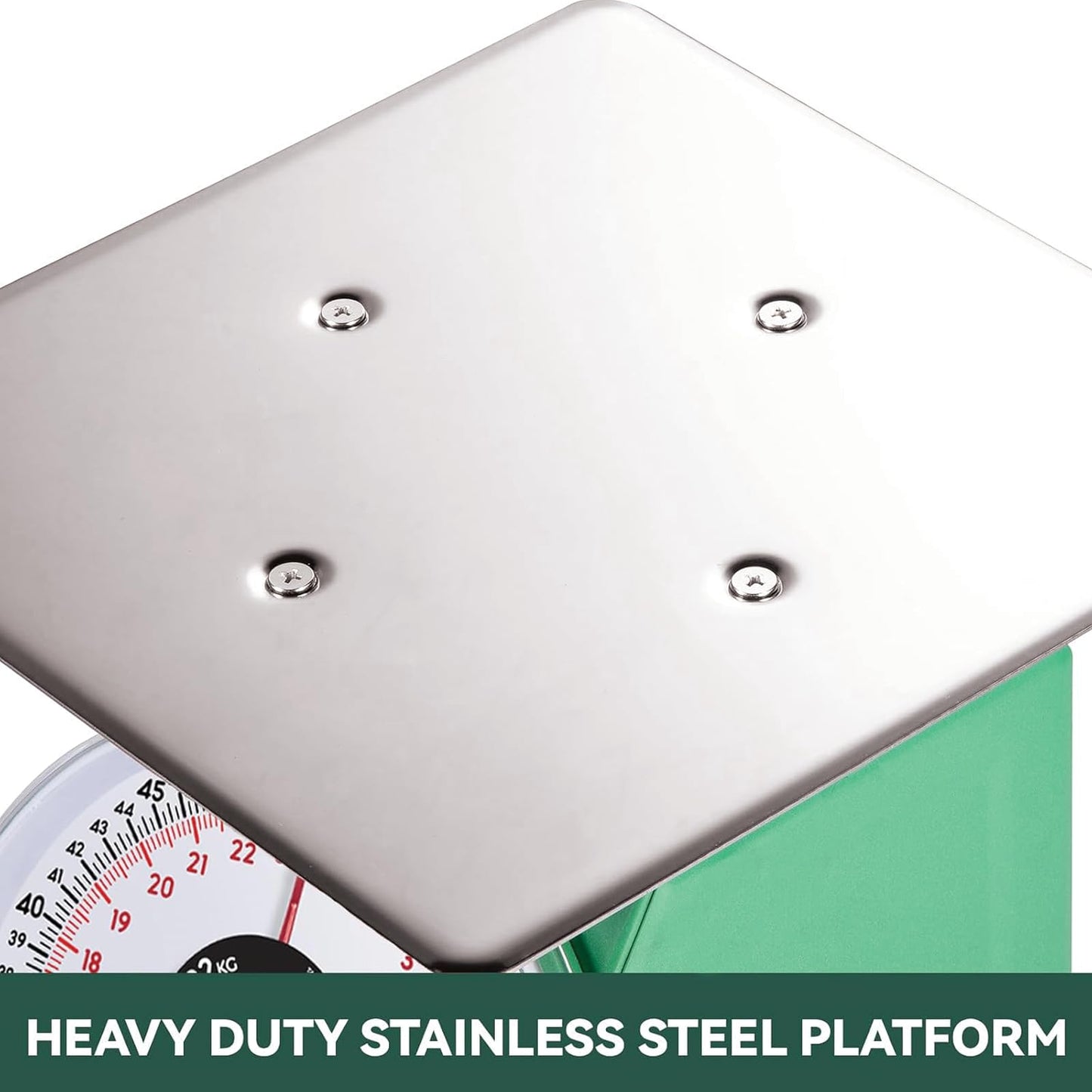 Tada 50lb Heavy Duty Mechanical Dial Kitchen and Food Scale with Stainless Steel Platform