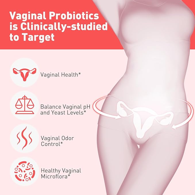Vaginal Probiotics for Women pH Balance with Prebiotics & Postbiotics Blend,Women’s Vaginal Heath Supplement,Supports Vaginal Health for Vaginal Odor and Vaginal Flora,30 Servings