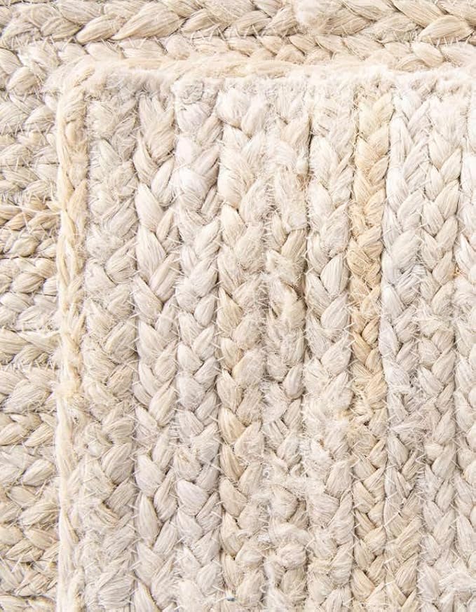 Handwoven Natural Jute Table Runner – Rustic Farmhouse Style, Natural Burlap Look – Eco-Friendly Table Decor for Dining Table, Weddings & Events,Size-13 x 48 Inches-White