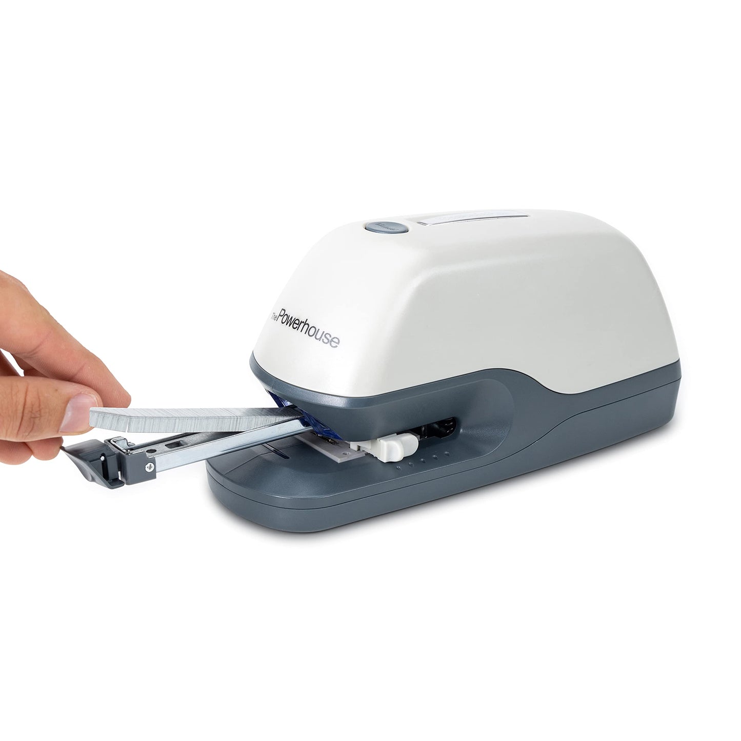 PraxxisPro Powerhouse Ultra-Quiet 40 Sheet Premium Electric Stapler – Jam-Free Flat Clinch for Office, School, or Home – Adapter, Magnetic Remover, 1,250 Staples, Does not Require Special Staples