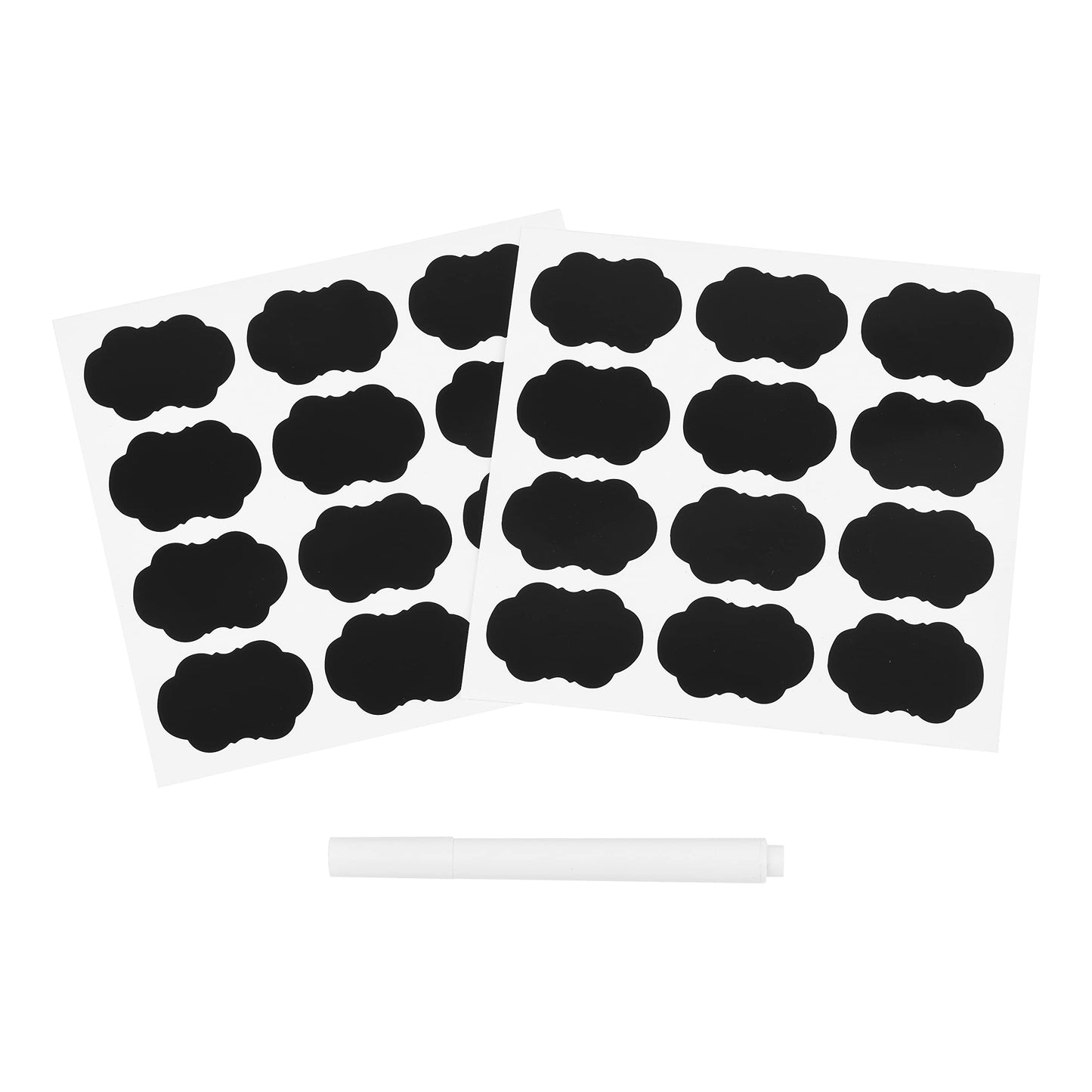 Healthy Packers Plastic Containers with Water-Tight White Lids (6 oz, 24 Pack) - Clear Plastic Food Storage Jars with Labels and White Marker - Jars With Lids For Slime Or Storage - BPA Free