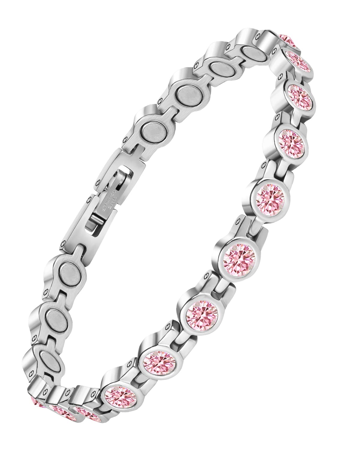 JEROOT Ultra Strength Magnetic Bracelet for Women | 3500-6000 Gauss Neodymium Magnets | Magnetic Therapy Jewelry with Adjustable Tool & Gift Packaging