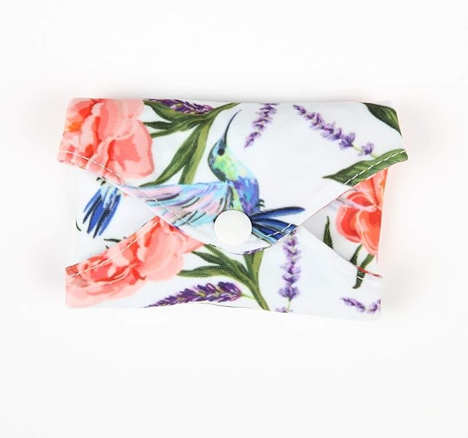 5 Medium Panty Liners 1 Wet Bag Cloth Menstrual Pads Washable (Night, M Panty Liners)