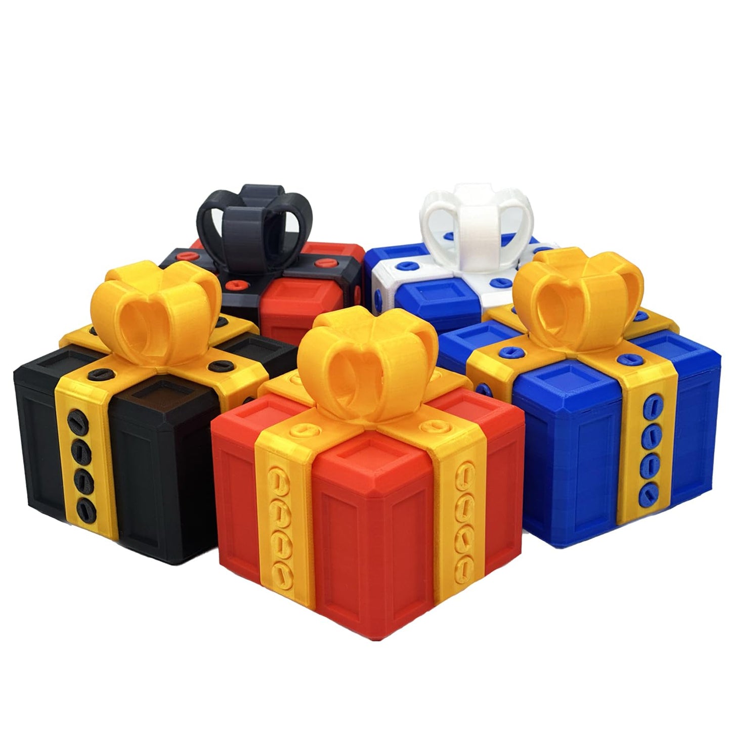 EXQDYNM Annoying Gift Box with Screws, Take Apart Puzzle Surprise Prank Christmas Funny Hilarious Money Card Container, Novelty Box (8cm*8cm)