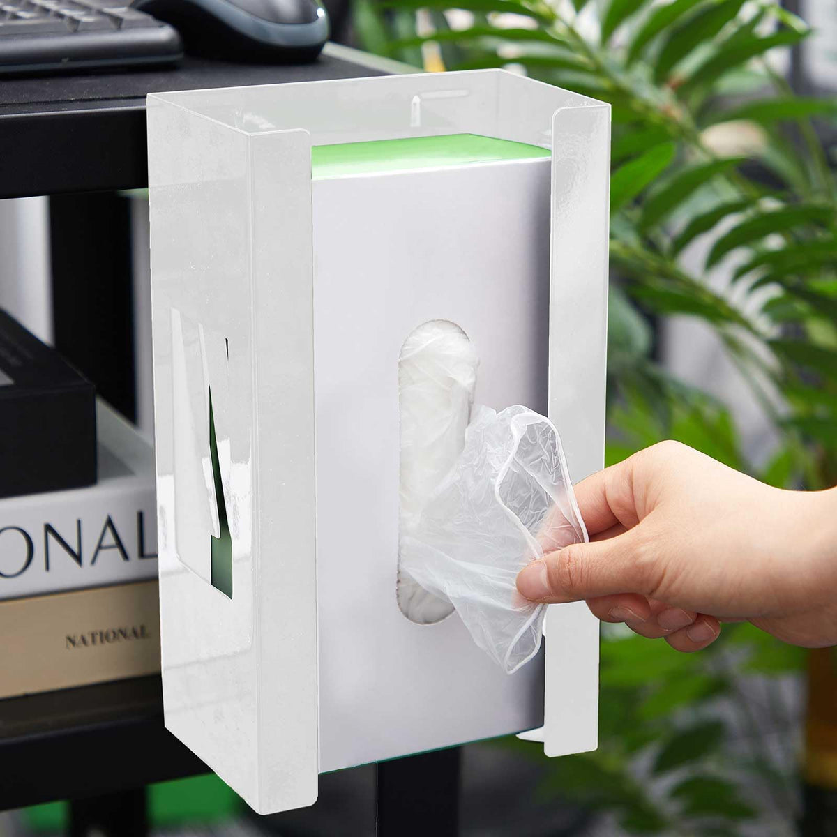 6 Pcs Magnetic Glove Dispenser Holders Wall Mount Boxes of Gloves Commercial Quality Towels Wipes Paper Tissue Box Holder Kitchen Fridge Office Workshops Garage Tool Hospital (6 Count)