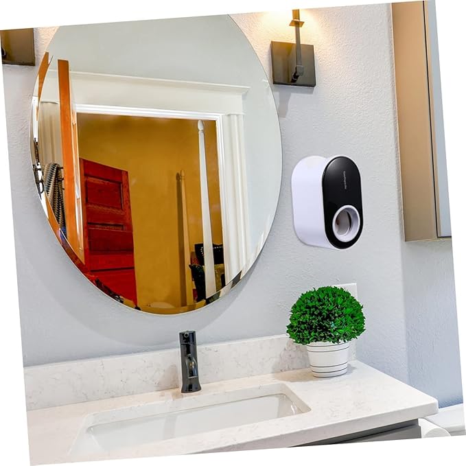 GALPADA 1pc Bathroom Toothpaste Pump No Required Wall-Mounted Rack Slip for Daily Use