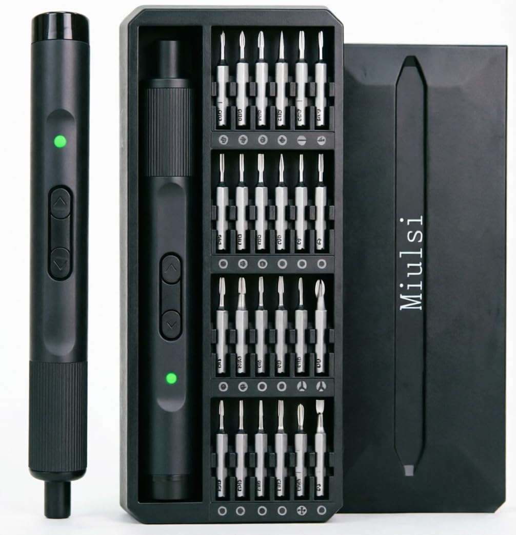 Mini Electric Screwdriver Set, 26-in-1 Rechargeable Electric Precision Screwdriver, Electronics Screwdriver Set for PC, Phone, Laptop, Camera & Electronics Repair