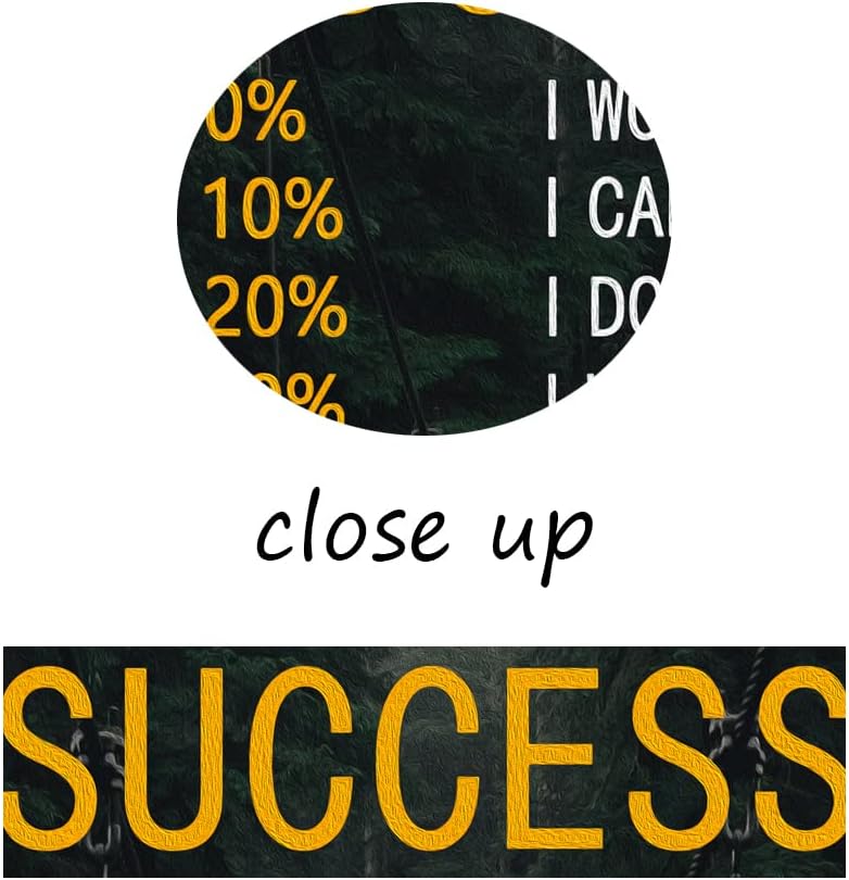 Motivational Canvas Wall Art Chances of Success Inspirational Positive Poster Inspiring Painting Prints Wall Pictures for Living Room Office Home Decor Framed Artwork [30''W x 40''H]