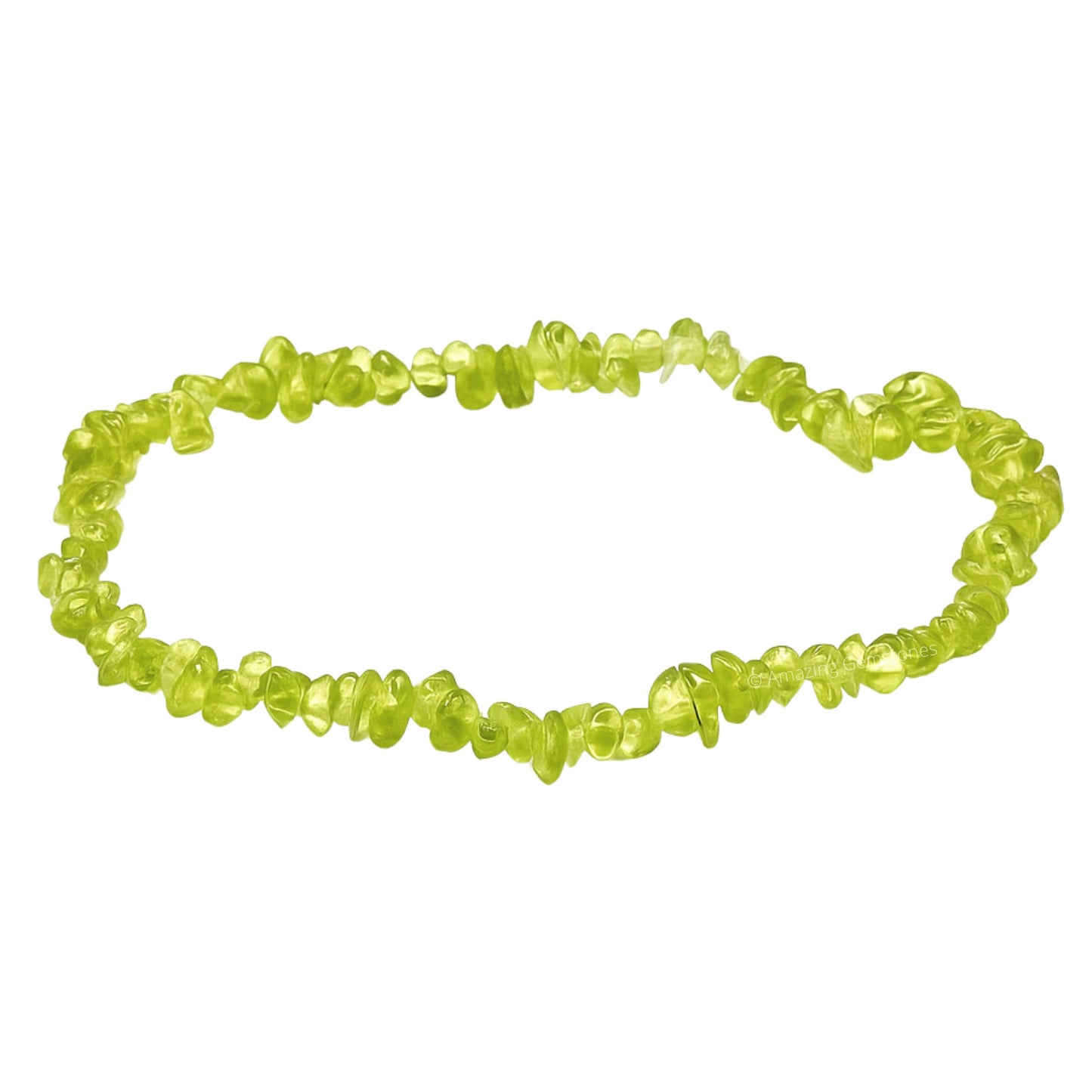 Amazing Gemstone Chips Bracelet (Peridot)