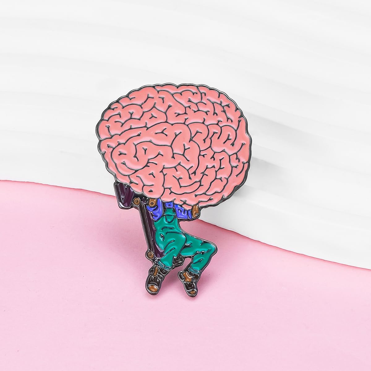 Dr's gift Repair Brain Pin Medical Enamel Pins Brooch Lapel Backpack Hat Badge Jewelry Gifts for Psychologist Psychological Student