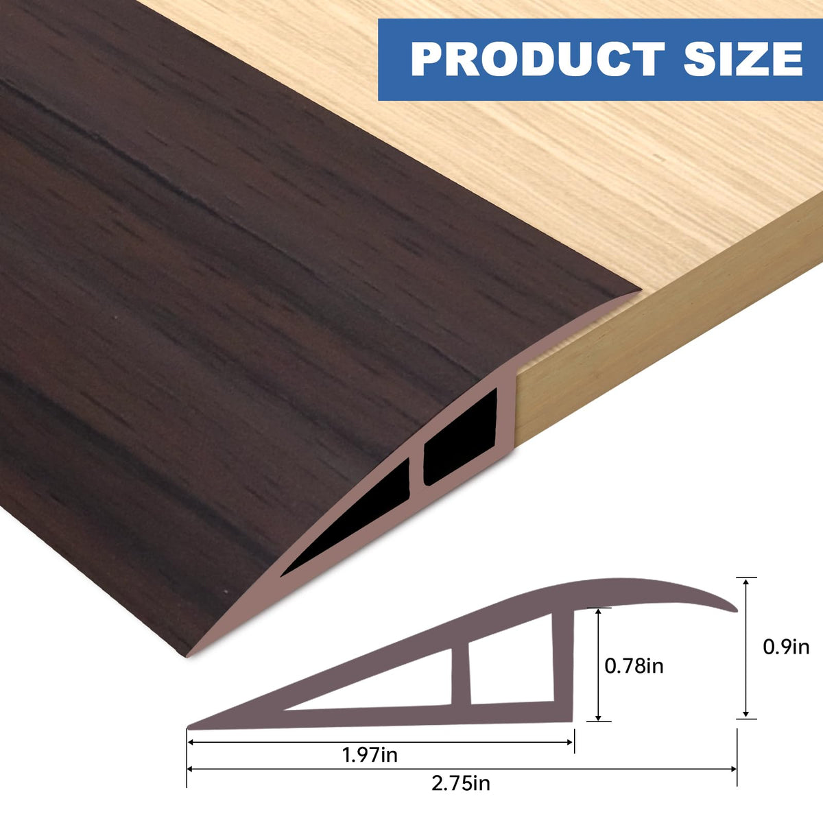 Vinyl Door Threshold Flooring Transition Strip Self Adhesive Carpet Edging Strip for Laminate Doorway Edge Threshold from 3
