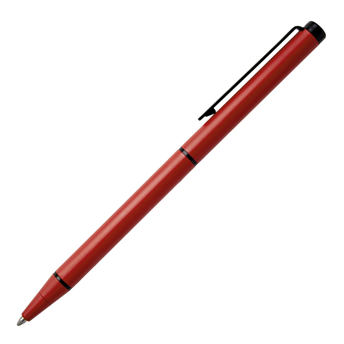 HUGO BOSS Cloud HSF3904P Ballpoint Pen in Brass Lipstick Red Matte Length: 14 cm Blue