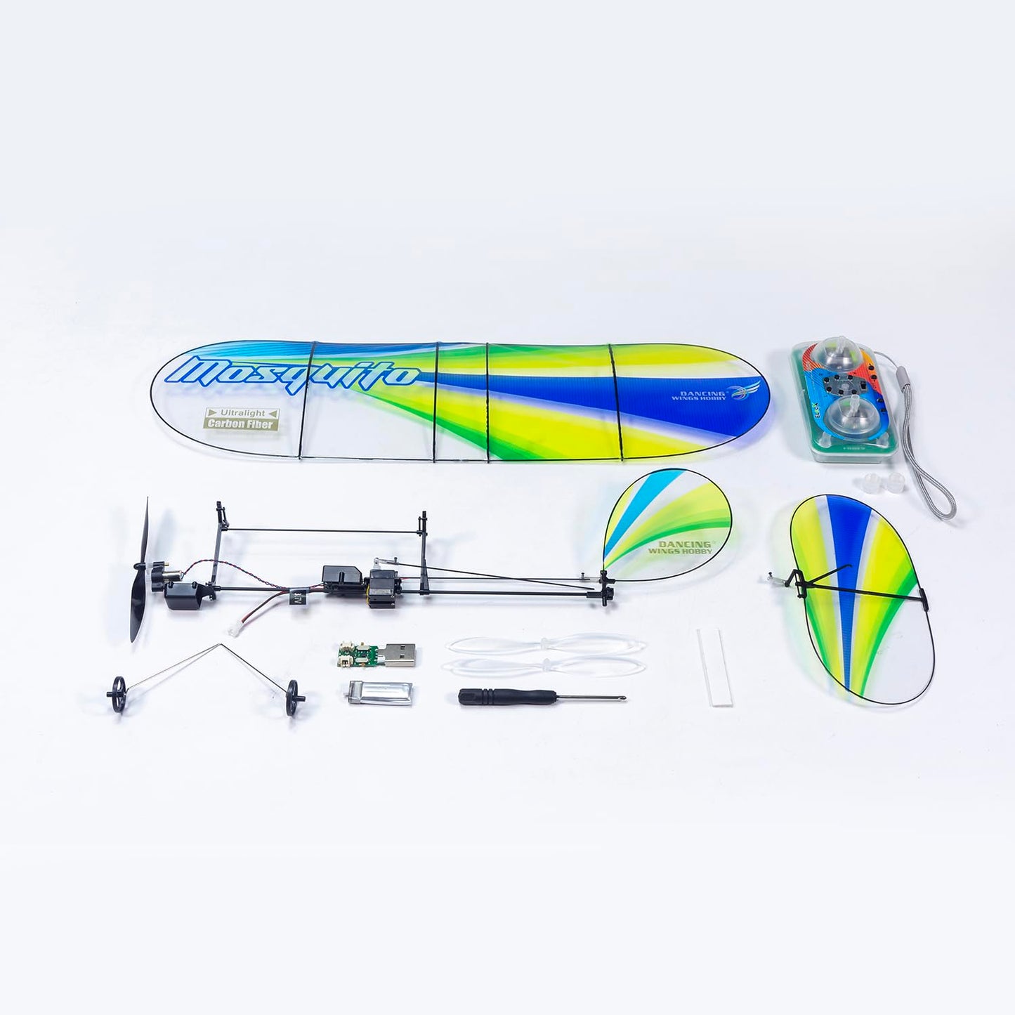 E43 Mosquito RTF RC Airplane for Adults, Micro EPP RC Foam Plane 14.1 Inch Wingspan, 2.4GHz 3CH Slow Flyer for Indoor Fly