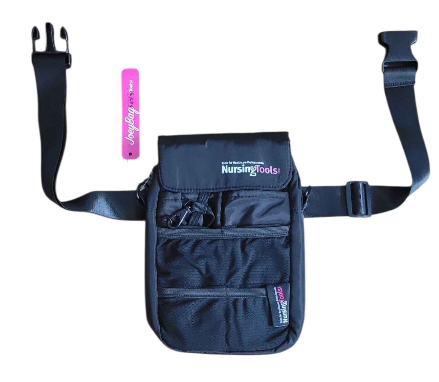 Nursingtools Joey Nurse Fanny Pack Multi Compartment Waist Organizer Tool Bag for Students, Practitioners & Medical Professionals (Black)