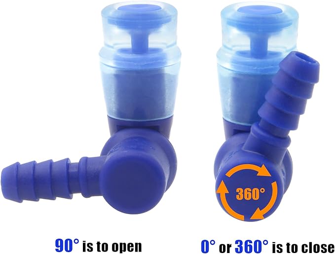 Hydration Bags Bite Valve Mouthpiece Replacement for Cross Country Bladder Bag Detachable Universal Manual Switch for Any Hydration Pack System