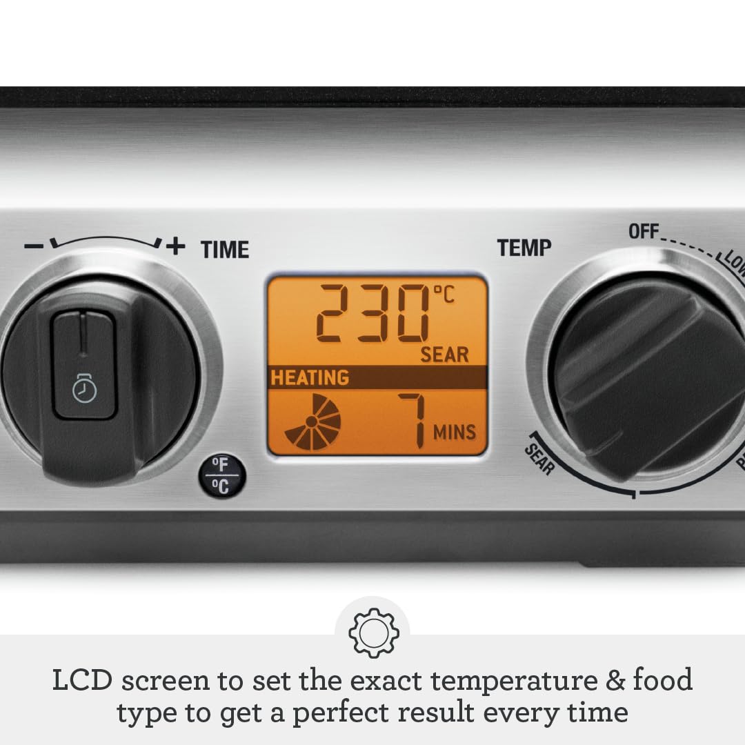 Breville BGR820XL Smart Grill, Brushed Stainless Steel