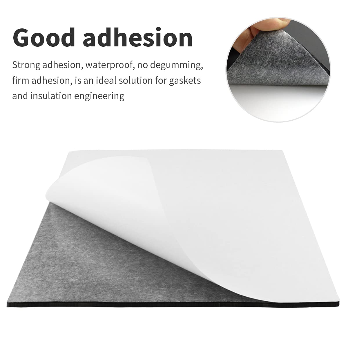 DGSL 8 Pcs Foam Sheets Self Adhesive, 1/4 in Thick X 8 in X 8 in Closed Cell Foam Pad Neoprene Rubber Sheets Non-Slip Insulation Pads Vibration for Furniture Crafts Cars
