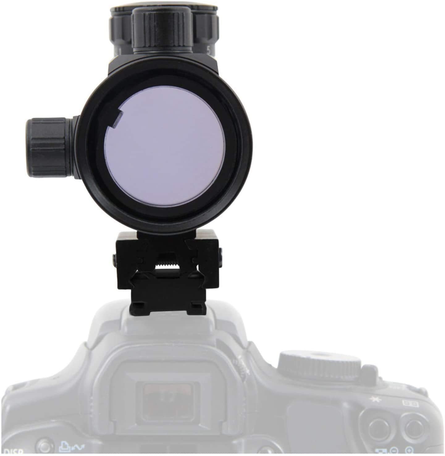 Astromania 1X40RD Reflex Red Green Dot Sight Lighted Scope Mount to fix to a DSLR Camera Flash Type Connection
