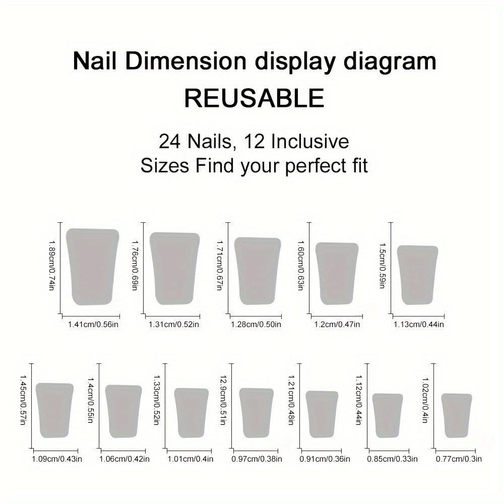 Duck Mouth Press on Nails Medium Fake Nails French Tip with Leopard Print Design Glue on Nails Glossy Acrylic Full Cover Stick on False Nails for Women 24 Pcs