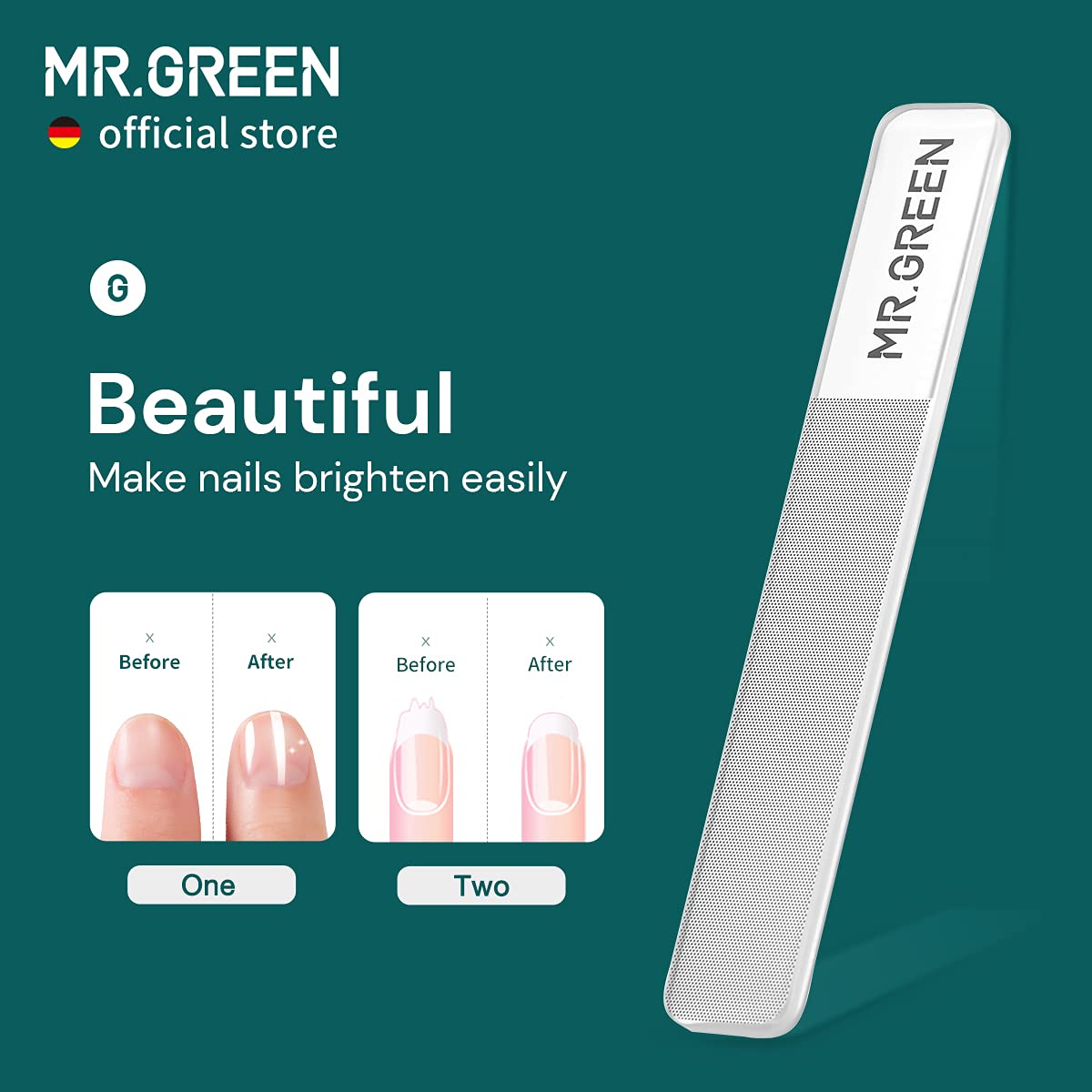 MR.GREEN Nail Clippers Curved Blades Fingernail Cutter Nippers Manicure Scissors Stainless Steel Pedicure Tools with Nail Flies (Medium-Blue)