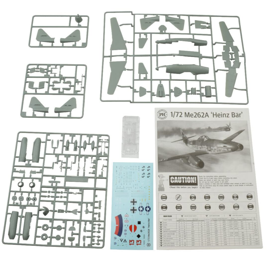 Premium Hobbies Me262A Heinz Bar 1:72 Plastic Model Airplane Kit 142V