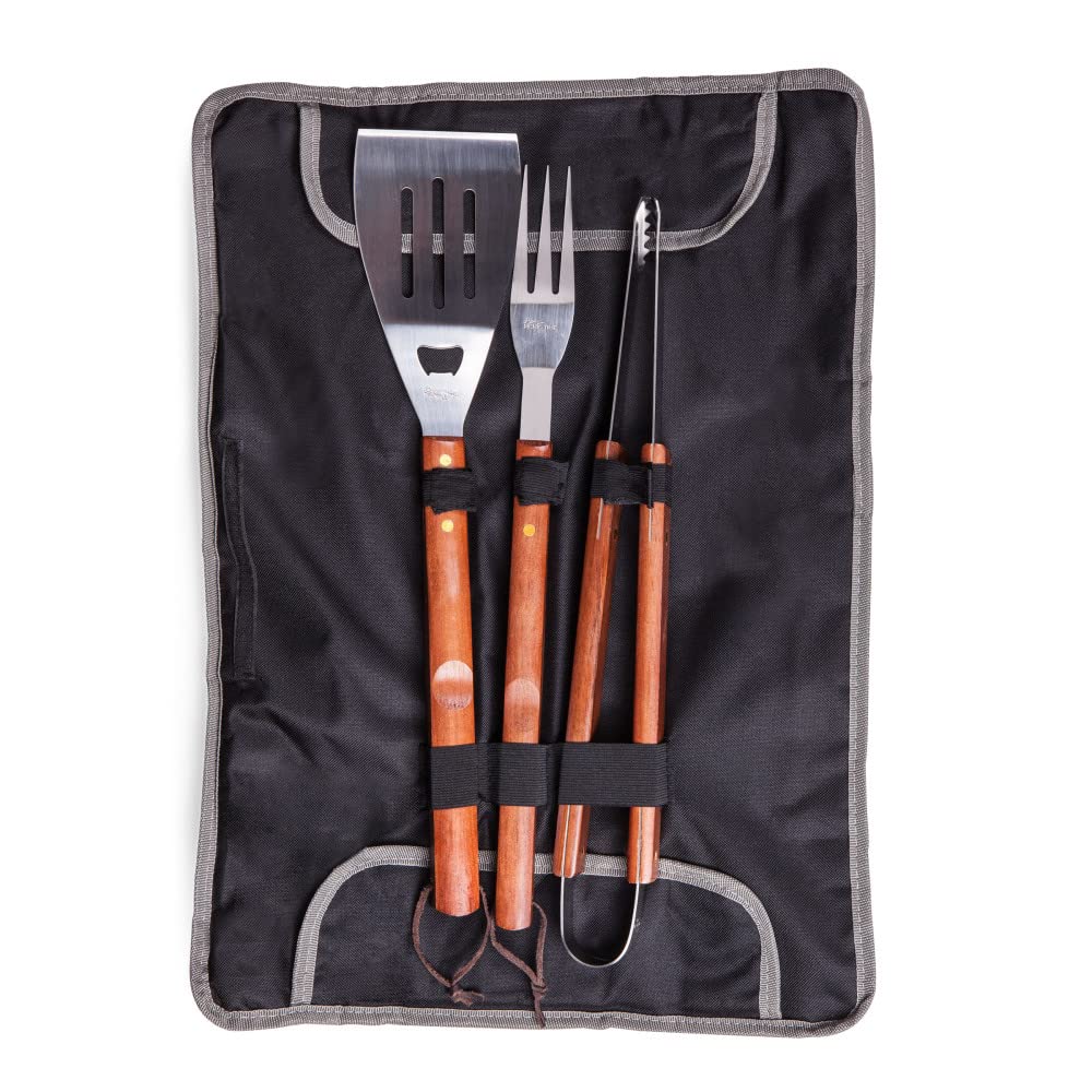 NFL Dallas Cowboys BBQ Tote with Digital Print (3 Piece), One Size, Black