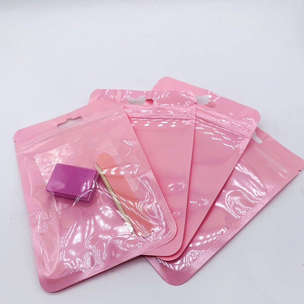 50 Set Press On Nail Tool Prep Kit for Nail Salon Business, Disposable Manicure Kit with Nail File, Mini Nail Buffer, Adhesive Nail Tabs, Wood Stick, Packaging Bag