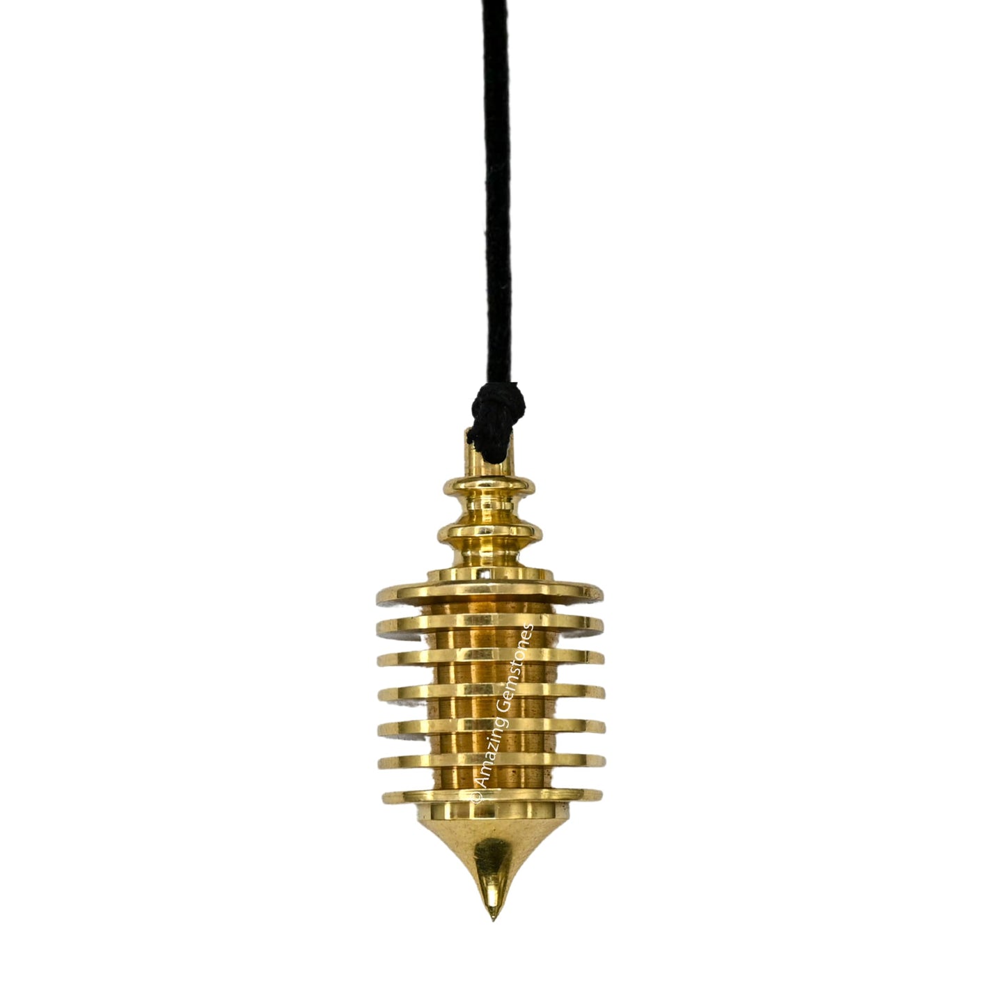Amazing Gemstone Healing Metal Pendulums for Divination, Gold Vertical Hard Coil Steel Copper Pendulum High Energy Pendulo de Bronce Pendulos de Mesa MP99