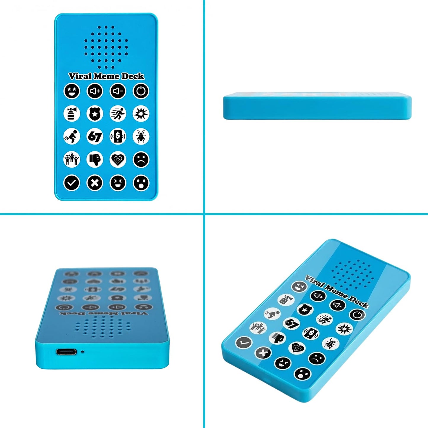 Sound Effects Machine 67 Meme Gifts Funny Gag Buzzers for Trivia Games Show Party Button Board Night Prank Cricket Fart Noise Maker