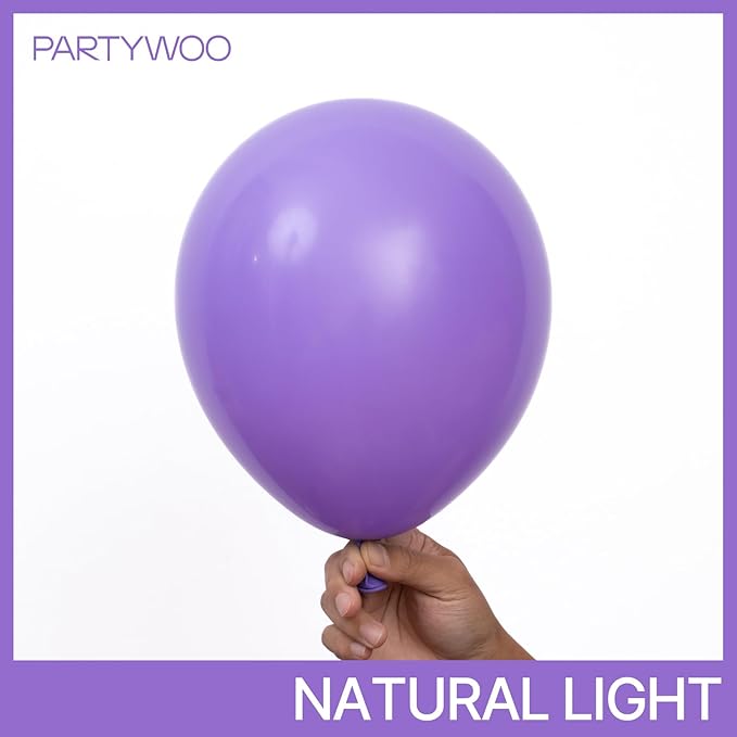 PartyWoo Purple Balloons 85 pcs Different Sizes of 18 12 10 5 Inch Purple Balloon Arch Kit Garland for Birthday Engagement Wedding Bachelorette Bridal Shower Butterfly Party Decorations Purple-Y15