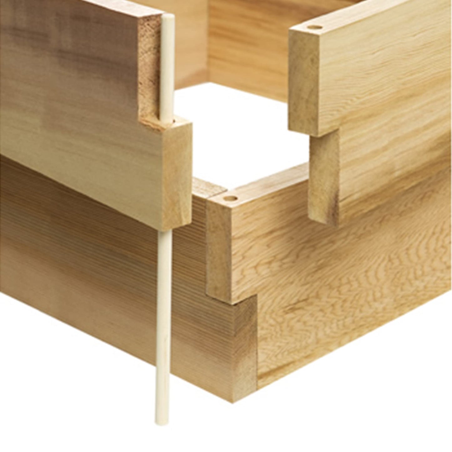 All Things Cedar Raised Garden Box, 2' Square 2-Tier Planter Bed, Western Red Cedar Build