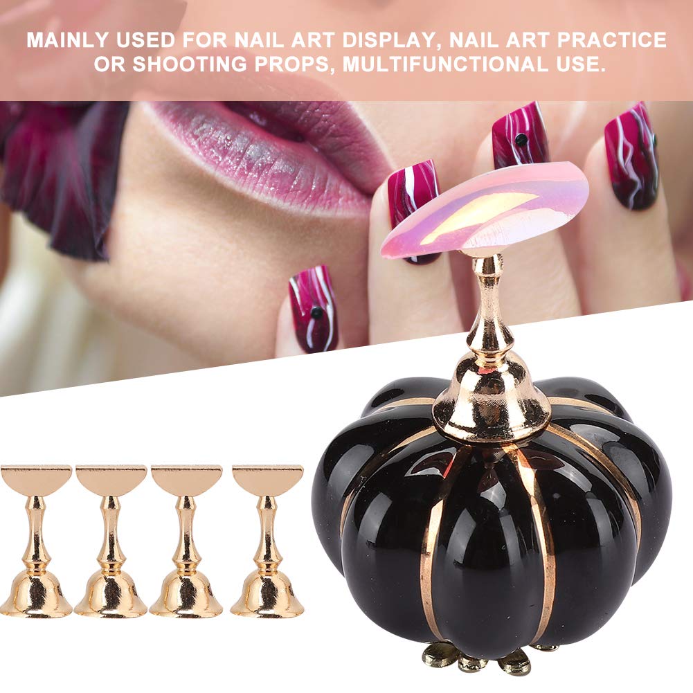 Nail Art Practice Stand, Magnetic Manicure Practice Tips Holder Tool Professional Nail Art Display Stand Fingernail DIY Display Stands for Home and Salon False Nail Tip Manicure Tool(1#)