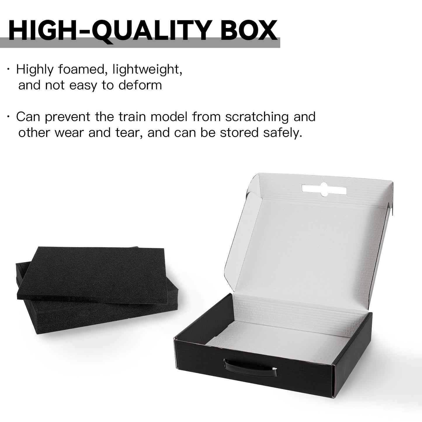 Cyiwniao HO Gauge Model Train Storage Box, 4 Slots Horizontal Compatible with Model Railway locomotives, Wagons and Vehicles, HO Scale Train Accessories (1)