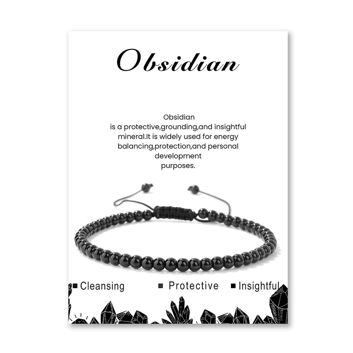 Lit Wall Black Obsidian Anklets for Women Beach Boho Ankle Waterproof Black Obsidian Anklet Bracelets Adjustable Beaded Ankle Bracelet Plus Size Anklets Gemstone Anklet Jewelry Gift for Her