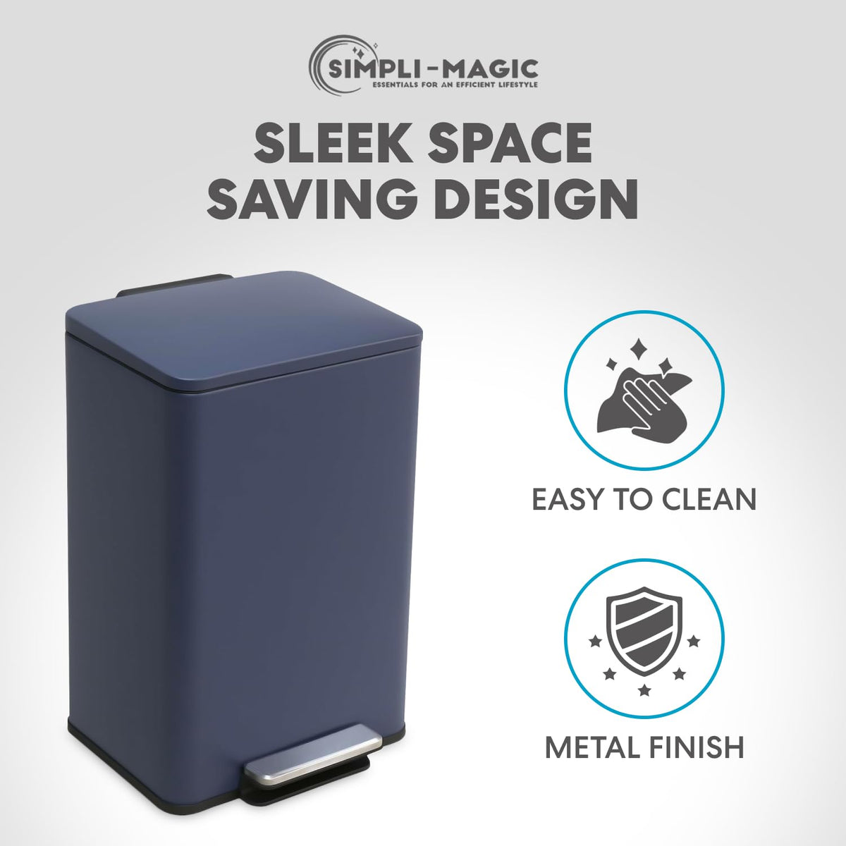 50L 13.2 Gallon Kitchen Trash Can