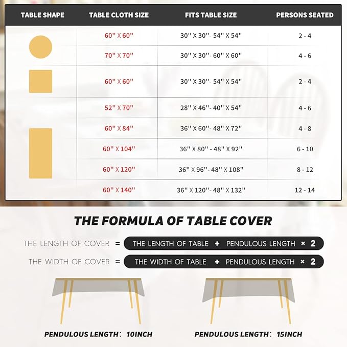 Horaldaily Boho Bohemia Style Tablecloth 60×104 Inch Rectangular, Green Vintage Country Rustic Farmhouse Magical Fall Orange Washable Seasonal Table Cover for Party Picnic Dinner Decor