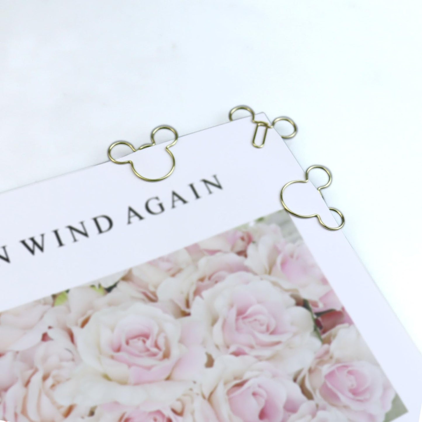 20 Pack Mouse Head Paper Clips Bookmark Clamp for Documents Books Organized Scrapbooks Calendars Album Envelope