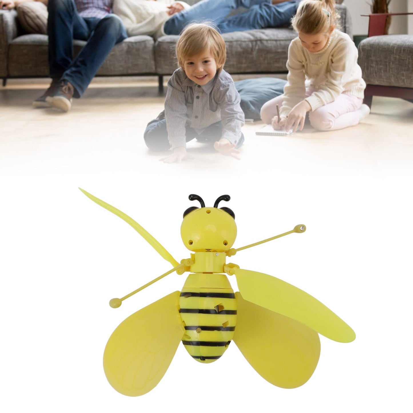 Flying Toys, Induction Flyings Toys, Cute Intelligent Induction Bee Shape Practical ABS, Flying Dolls, for Beginner for Outdoor