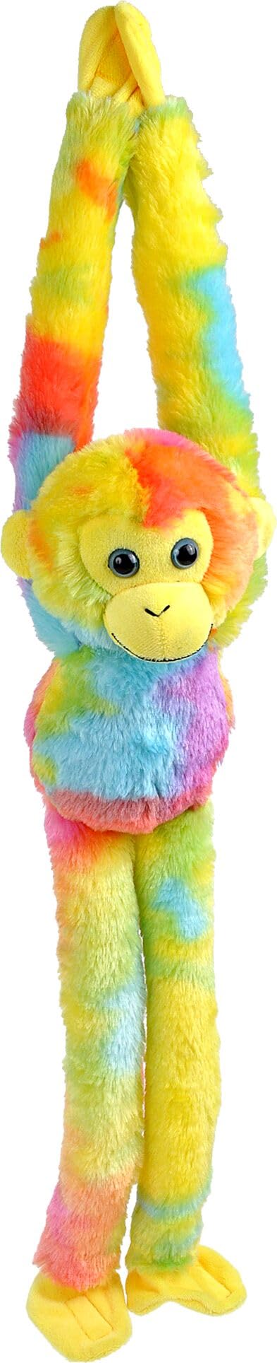 Wild Republic Vibe Brights Hanging Rainbow, Light and Sound, 20 inches, Gift for Kids, Plush Toy, Fill is Spun Recycled Water Bottles