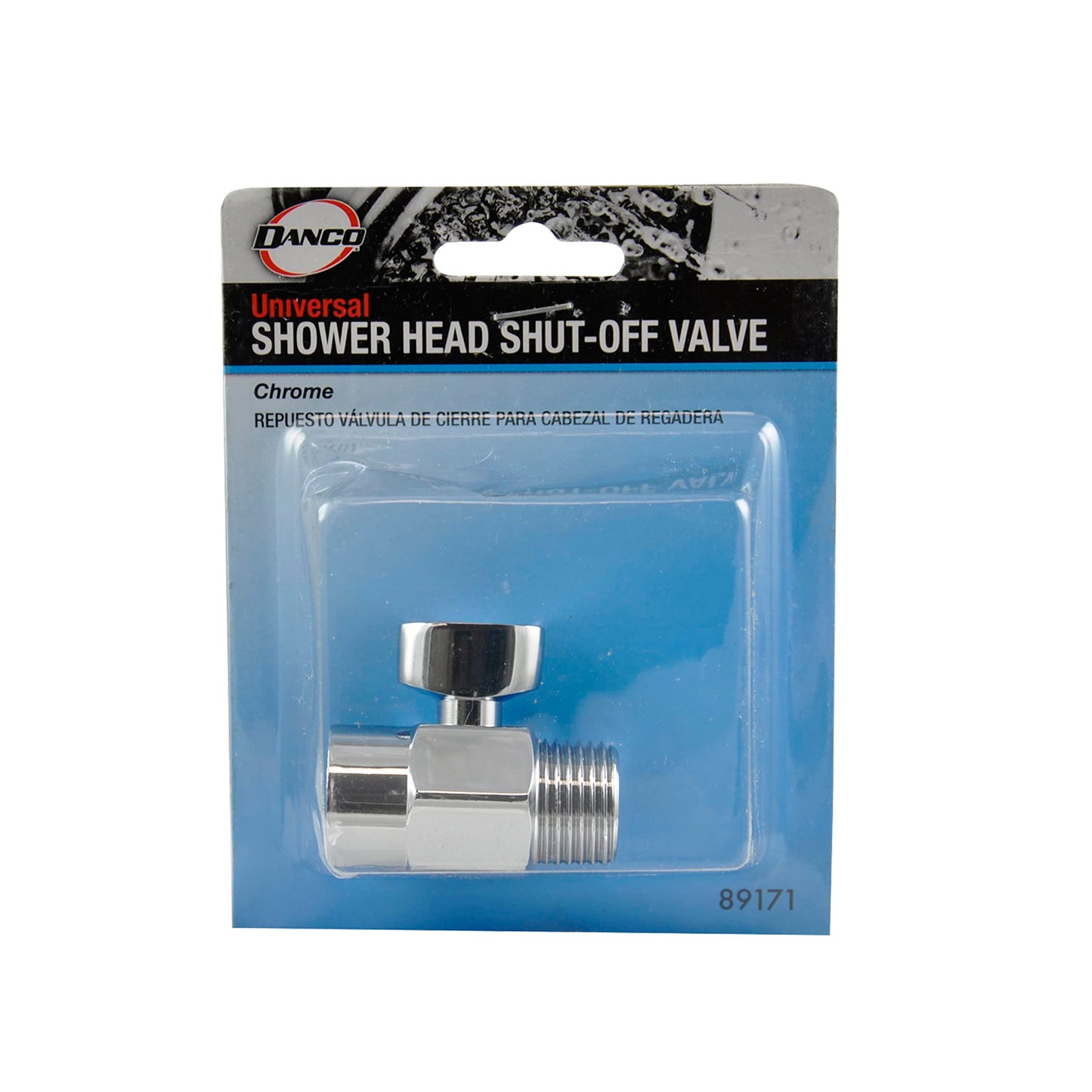 DANCO Shower Volume Control Shut-Off Valve, Chrome, 1.6 inch, 1-Pack (89171)