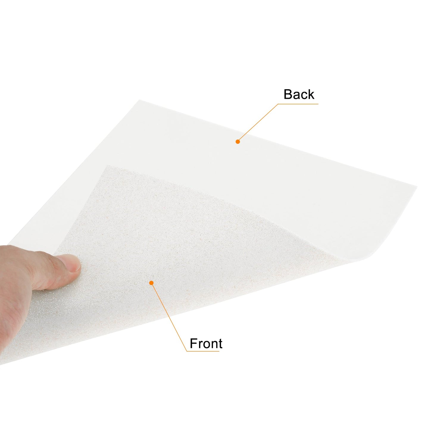 uxcell White Shiny EVA Foam Sheets 23.6x15.7in 1.3mm Thick for Crafts DIY 6 Pcs