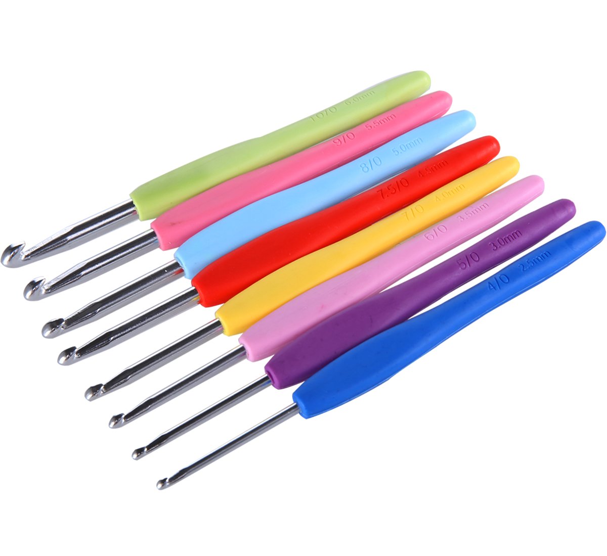 64 Pieces 16 Sizes Crochet Hook Set Needles Stitches Knitting Craft Case Crochet Set Yoker Weave Yarn Set