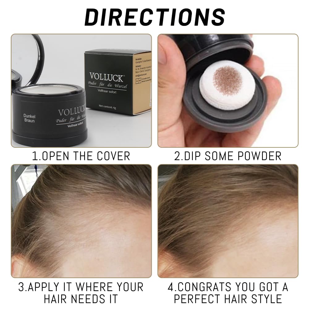 Root Touch Up Hair Powder, Instantly Gray Hair Root Cover Up Hairline Powder, Hair Concealer For Women and Men (A-Blonde, 2PC)