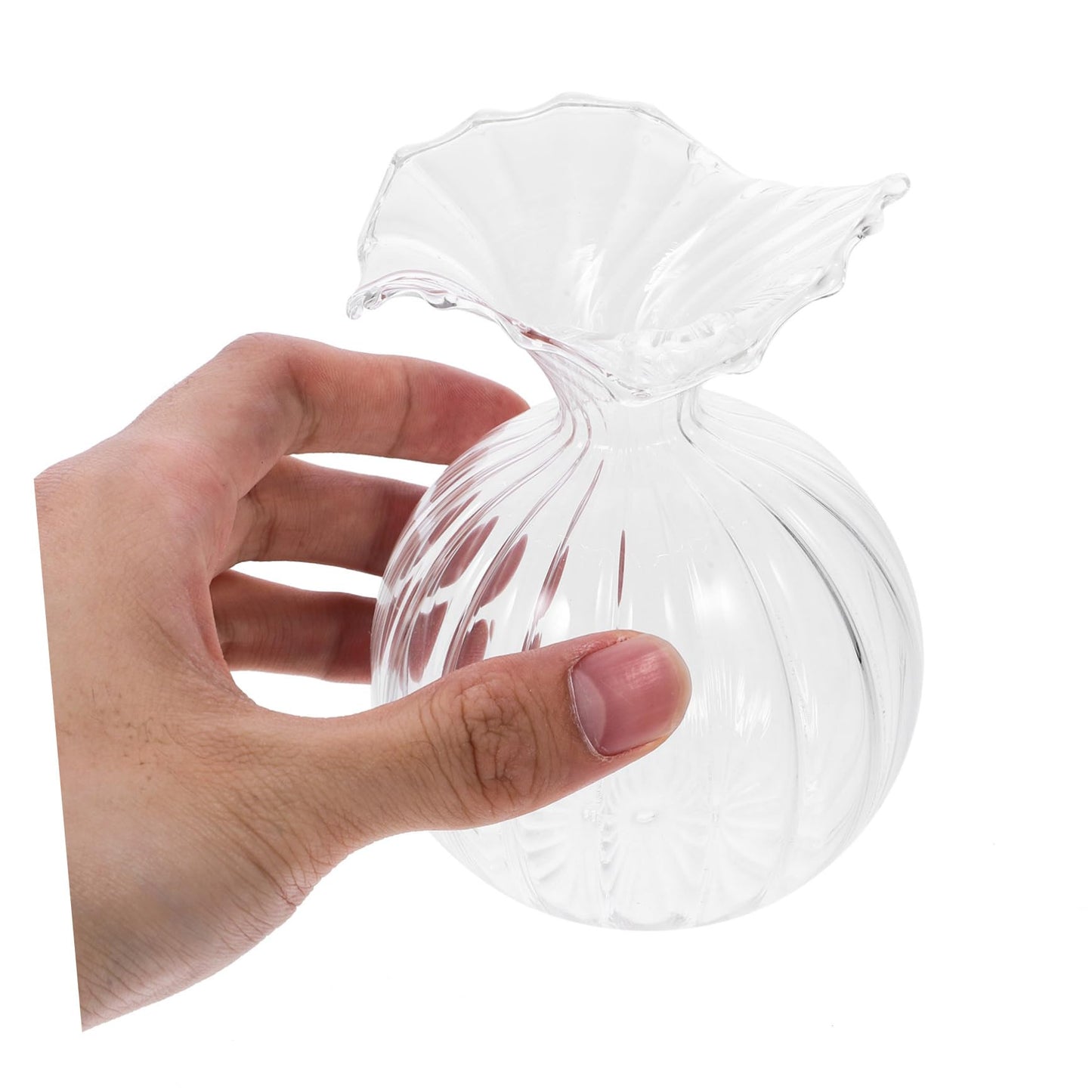 PRETYZOOM 4pcs Hydroponic Glass Vase for Water Plants Elegant Desktop Terrarium Decor for Home and Wedding Centerpieces Simple Design Smooth Surface for Flower Arrangements