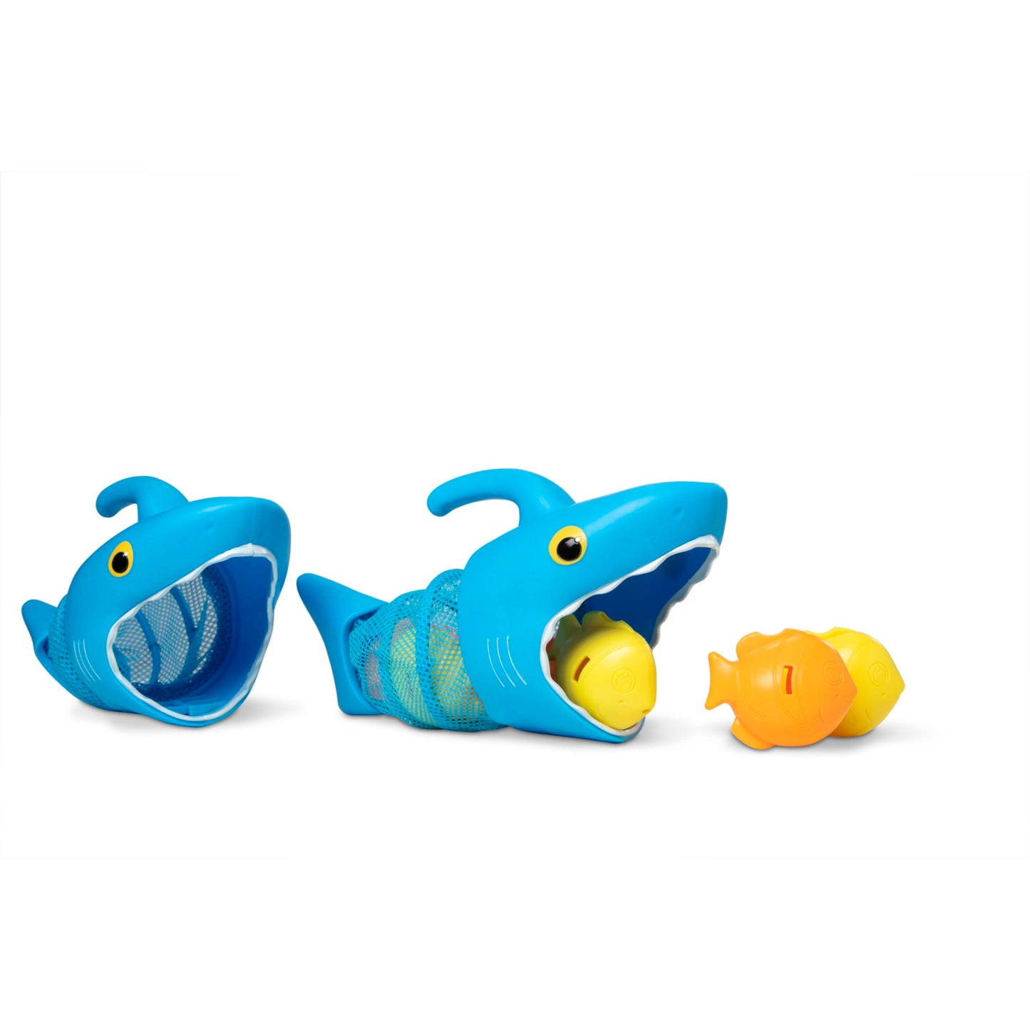Melissa & Doug Sunny Patch Spark Shark Fish Hunt Pool Game with 2 Nets and 6 Fish to Catch