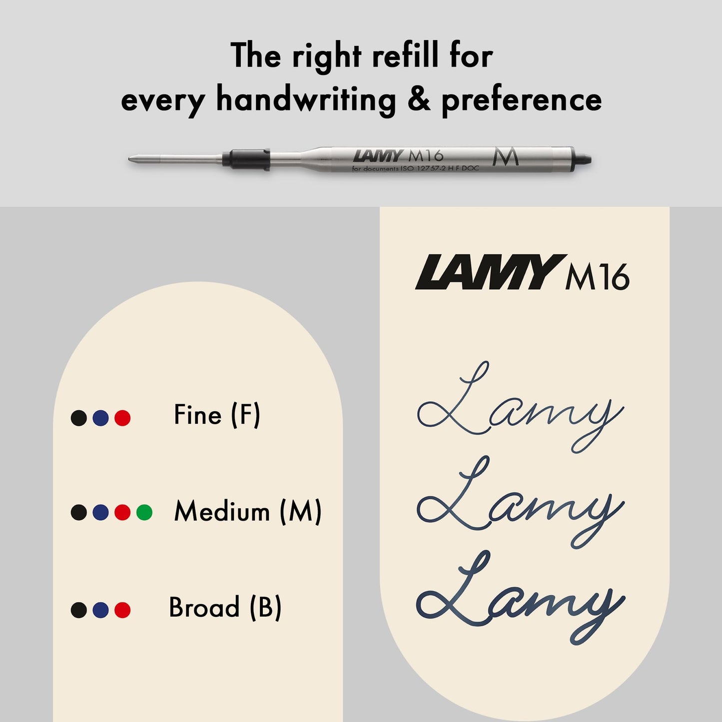 Lamy 2000 black - elegant ballpoint pen in robust fibreglass barrel - perfectly balanced - incl. giant refill M 16 in line width M in black